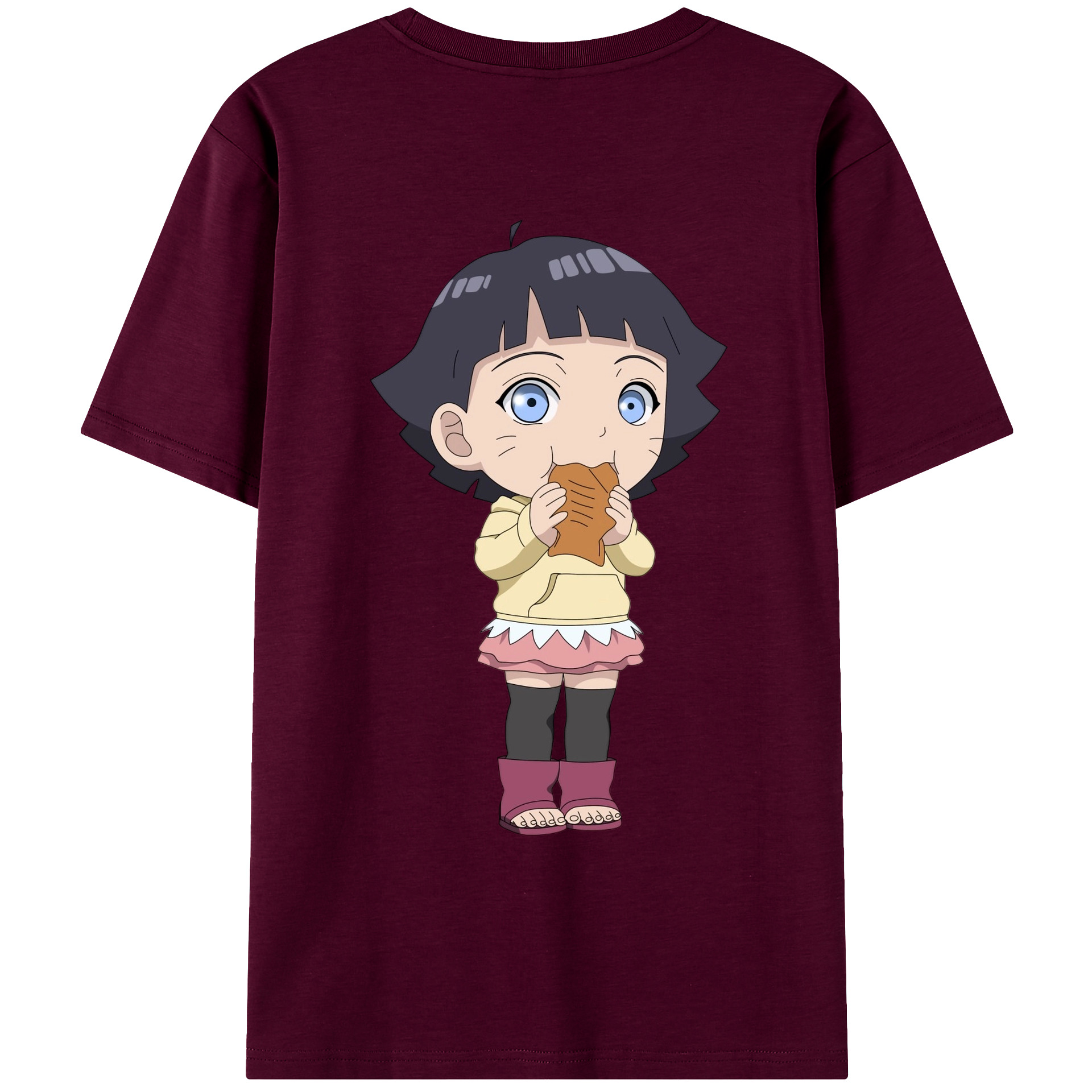 （画像用） NARUTO -ナルト- うずまき ヒマワリ Uzumaki Himawari レディース半袖Tシャツ(バックプリント)